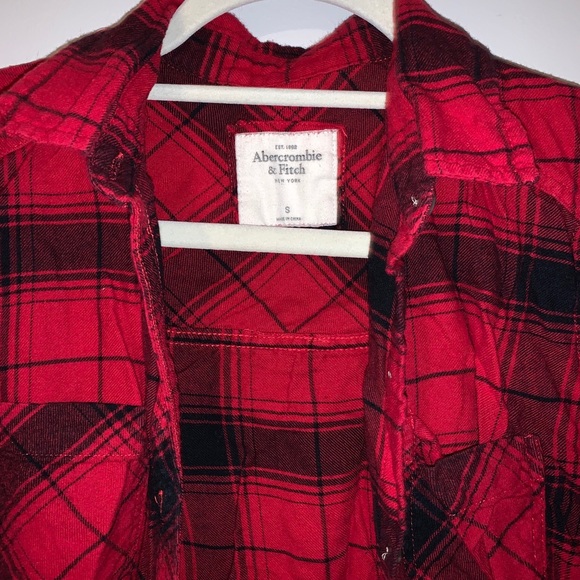 Abercrombie & Fitch Oversized Plaid Flannel - Picture 2 of 3